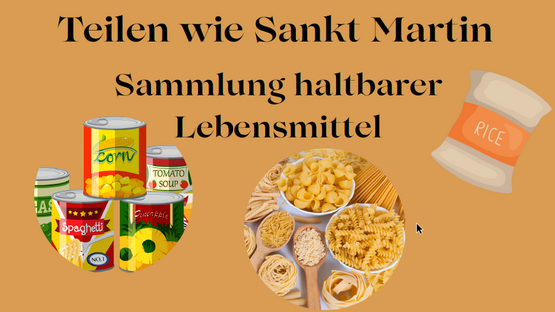 Teilen wie Sankt Martin